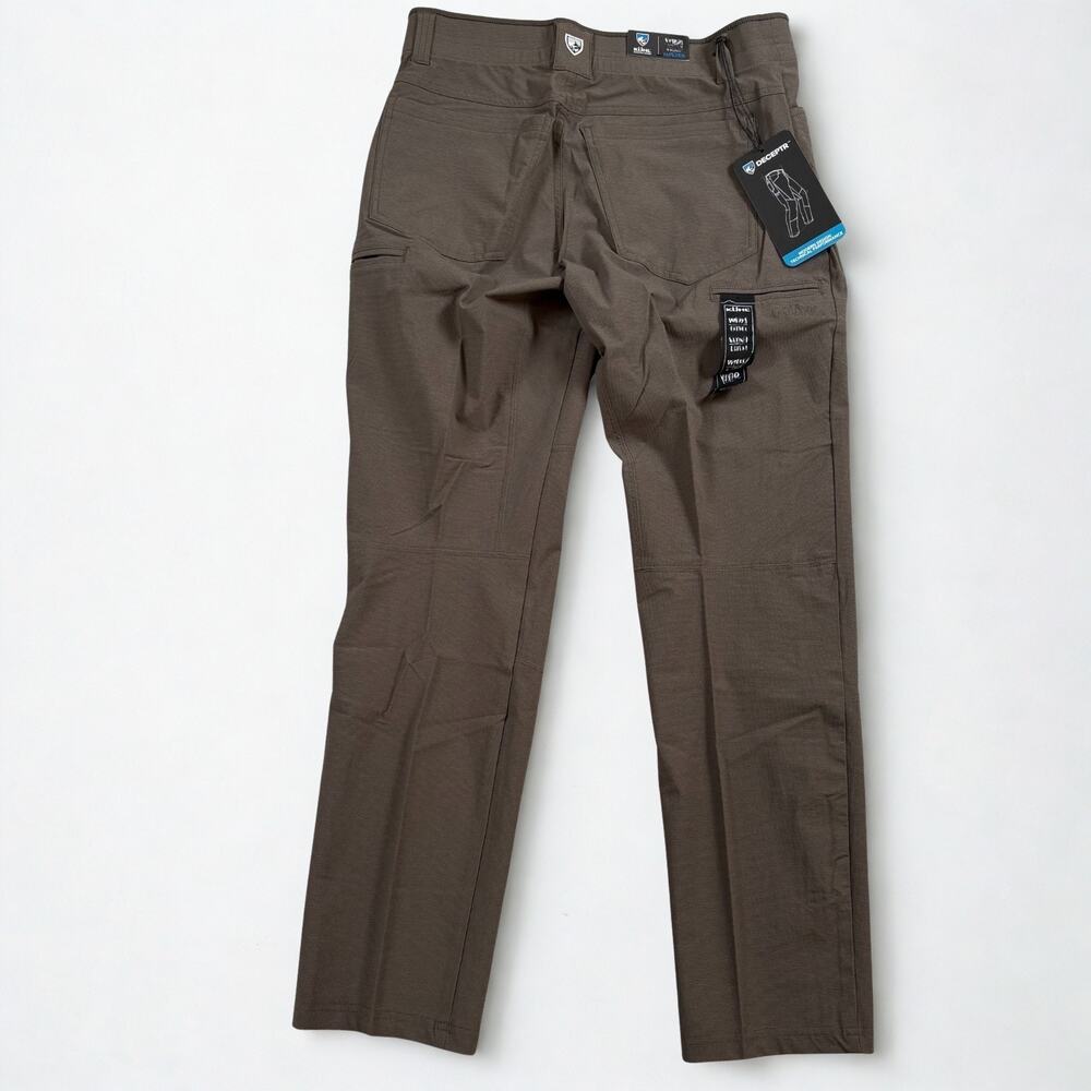 Kuhl Deceptr Pants 42x32 Burnt Olive UPF 50+ Tapered Stretch Hiking NWT - Picture 8 of 13